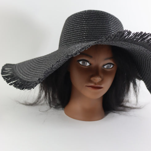 Wide Brim Fringe Straw Sun Hats