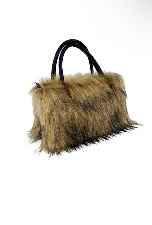 Faux Fur Crossbody Handbag