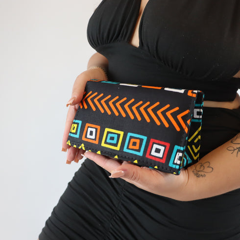 Afro Box African Handmade Clutch