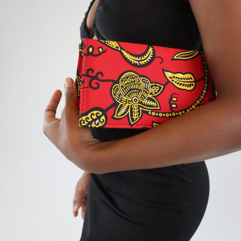 Afro Box African Handmade Clutch