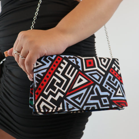 Afro Box African Handmade Clutch