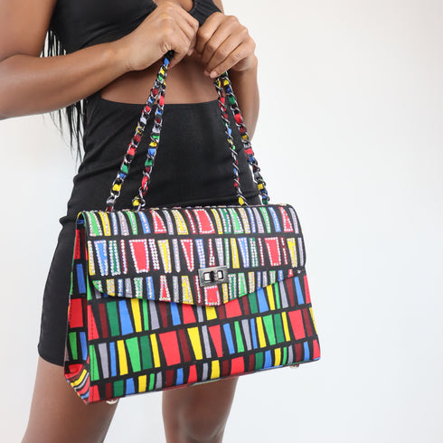 Jeweled Rainbow African Handmade Purse