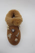 Women's Faux Fur Platform Clogs with Charm