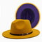 Yellow Purple Fedora Hat